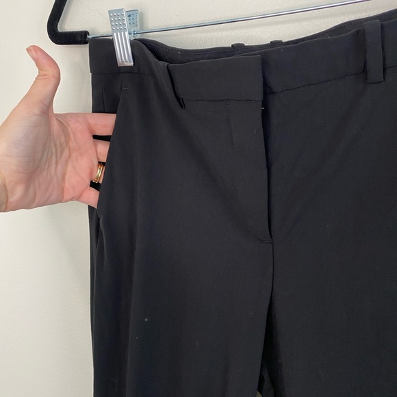 Theory Demitria Wool-Blend Flared Pants Trousers Black Size 4 - Picture 6 of 12